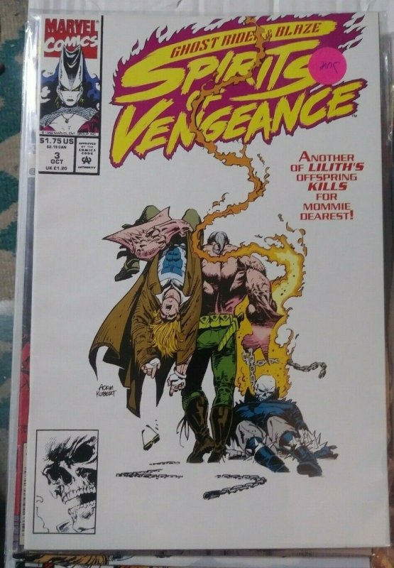 Ghost Rider / Blaze Spirits of Vengeance #3, raw, ungraded comic book — front cover