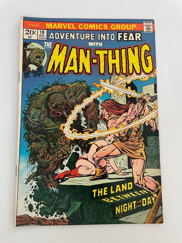 Fear #19 (Marvel Comics), raw comic book in VF condition — front cover
