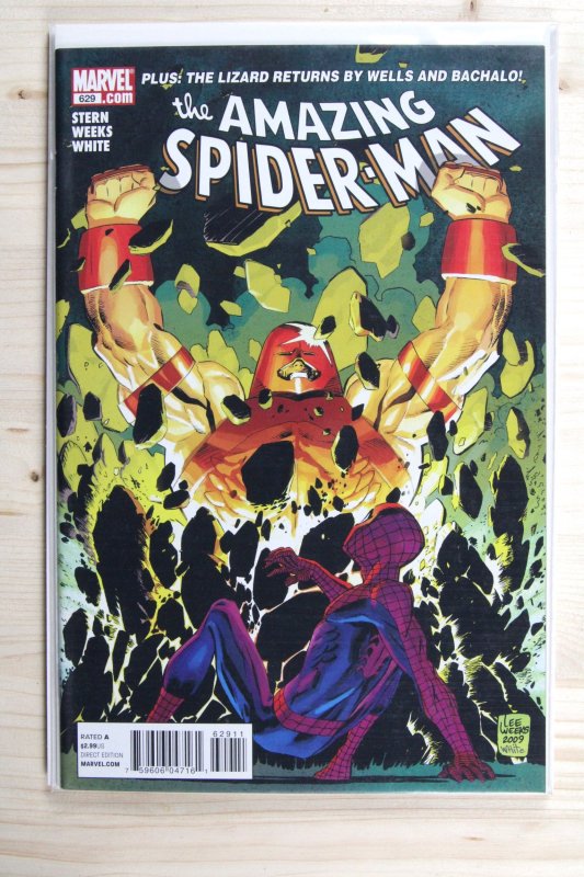 The Amazing Spider-Man #629 (Marvel Comics, 2010), raw comic book in NM 9.4 condition — front cover