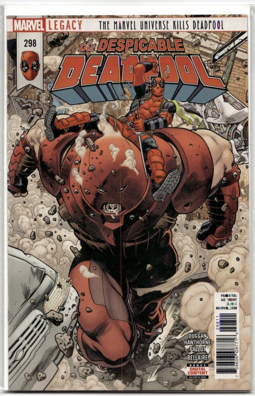 Despicable Deadpool #298 (Marvel Comics, 2018), raw, ungraded comic book — front cover