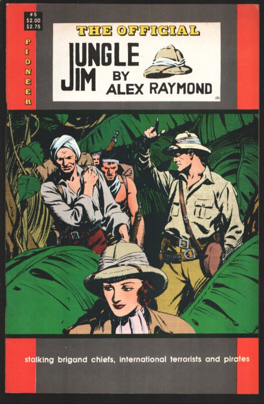 Official Jungle Jim #5 (1988), raw, ungraded comic book — front cover