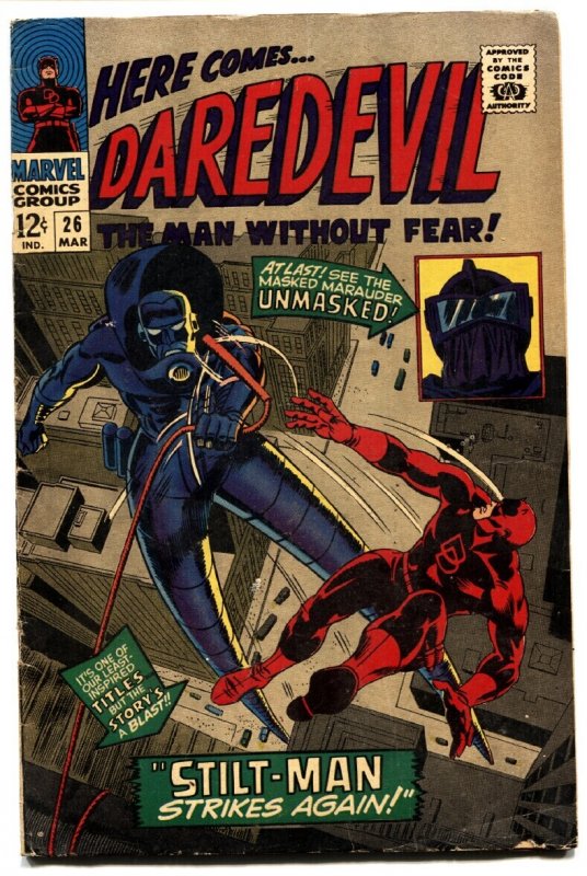 Daredevil #26 (Marvel Comics, 1967), raw comic book in VG condition — front cover