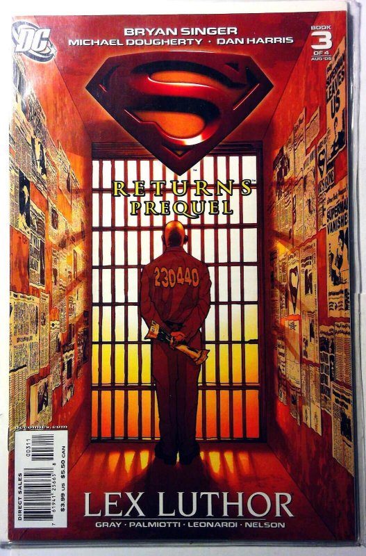 Superman Returns Lex Luthor #3 (DC Comics, 2006), raw, ungraded comic book — front cover