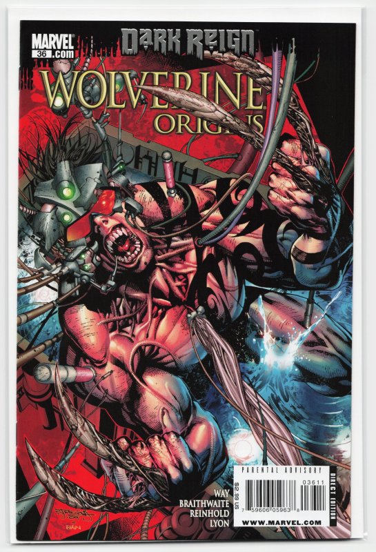 Wolverine: Origins #36 (Marvel Comics, 2009), raw, ungraded comic book — front cover