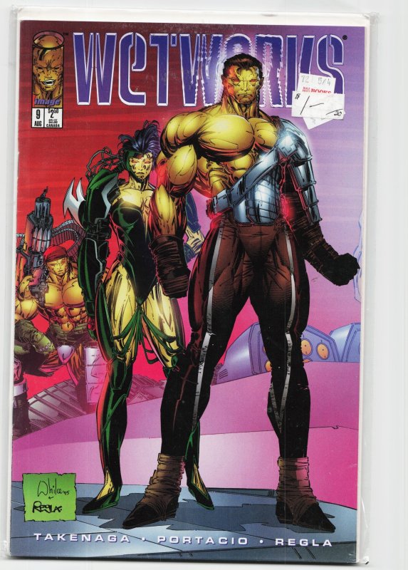 Wetworks #9 (Image Comics, 1995), raw, ungraded comic book — front cover