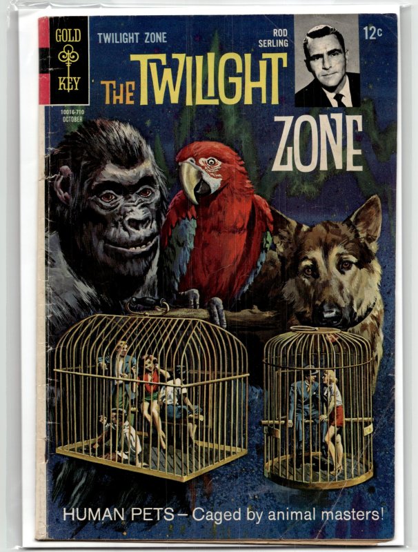 Twilight Zone #23 (1967), raw, ungraded comic book — front cover