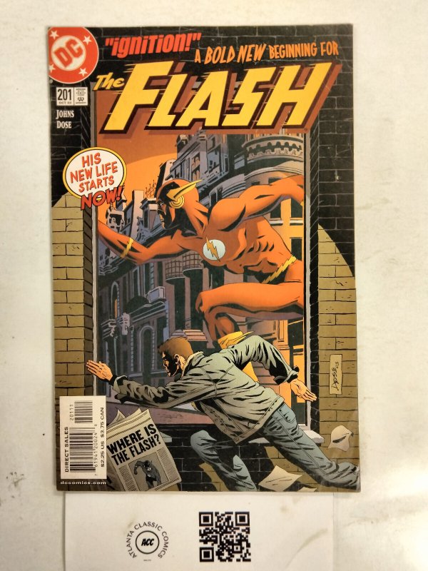 Flash #201 (DC Comics), raw comic book in NM condition — front cover