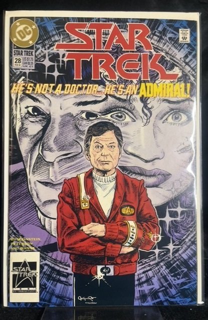 Star Trek #28 (DC Comics, 1992), raw, ungraded comic book — front cover