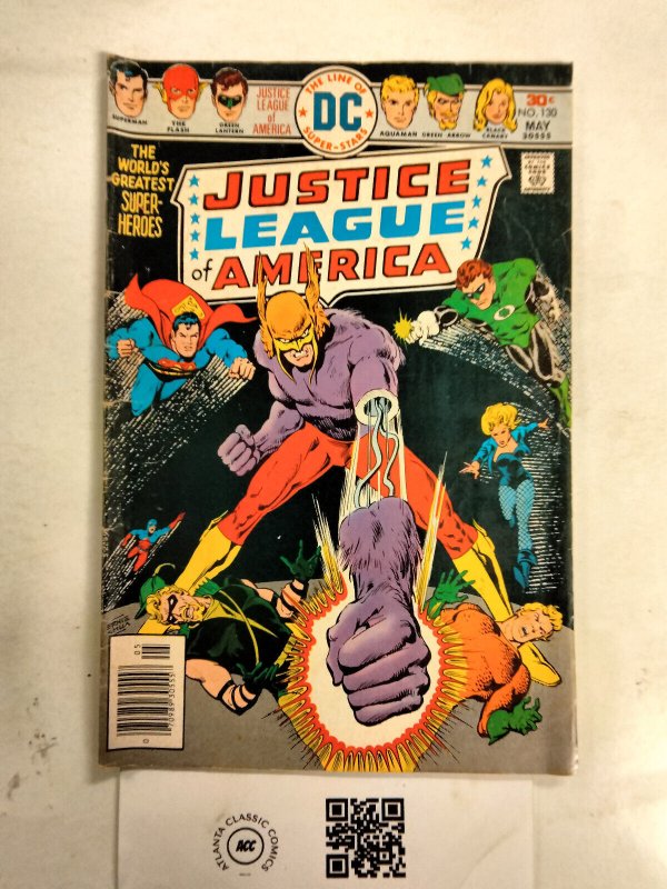 Justice League of America #130 (DC Comics), raw comic book in FN condition — front cover