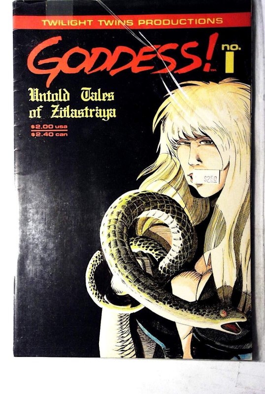 Goddess! Untold Tales of Zolastraya #1 (1989), raw, ungraded comic book — front cover