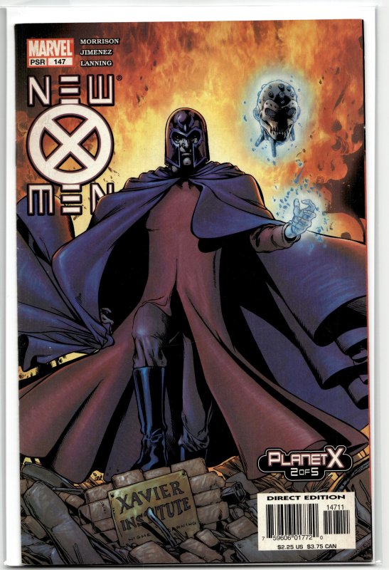New X-Men #147 (Marvel Comics, 2003), raw, ungraded comic book — front cover