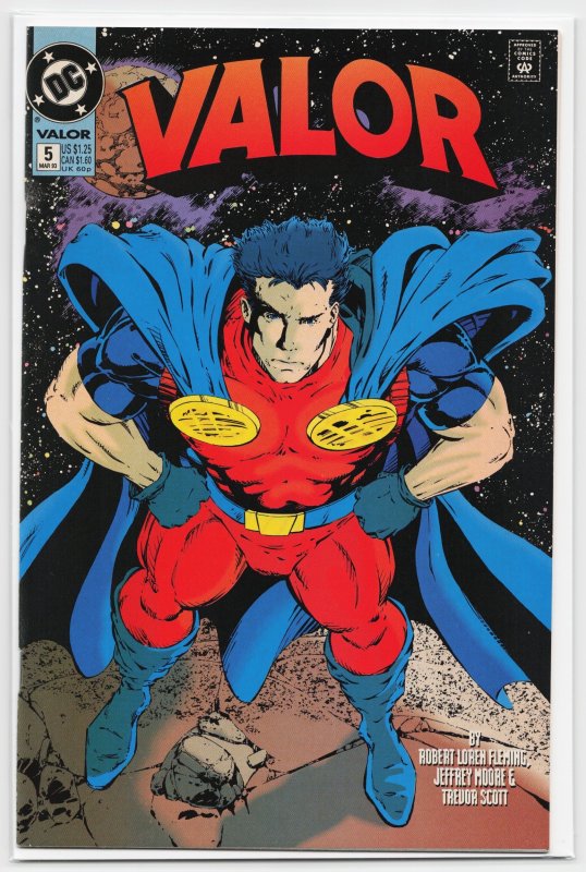 Valor #5 (DC Comics, 1993), raw, ungraded comic book — front cover