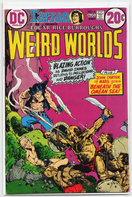 Weird Worlds #6 (Marvel Comics, 1973), raw, ungraded comic book — front cover