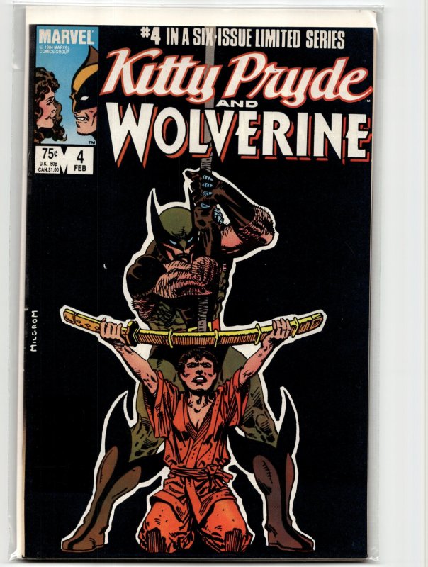 Kitty Pryde and Wolverine #4 (Marvel Comics, 1985), raw, ungraded comic book — front cover