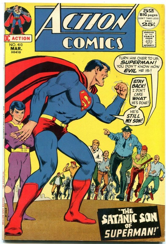 Action Comics #410 (DC Comics, 1972), raw comic book in FN condition — front cover