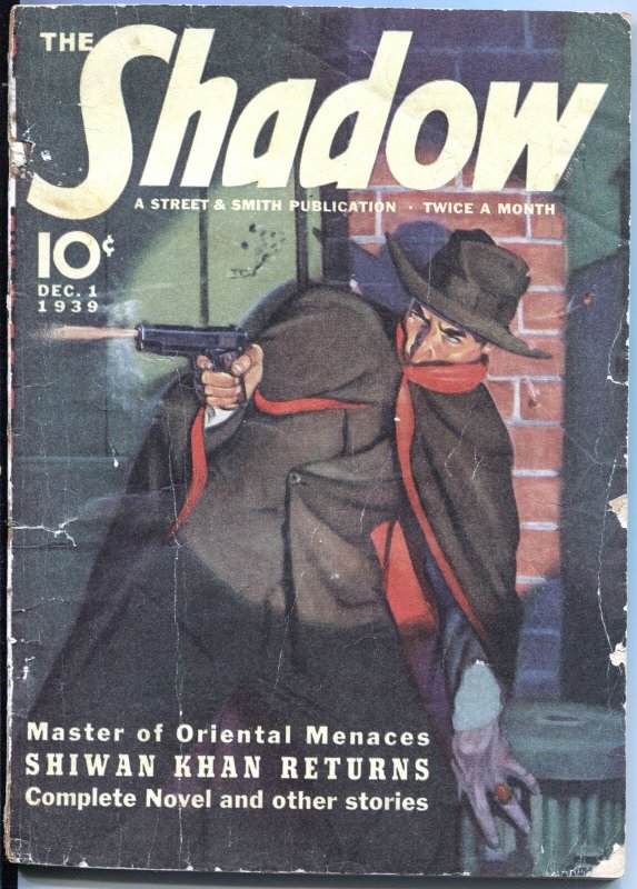 Pulp: Shadow-Dec #1 (1939), raw, ungraded comic book — front cover