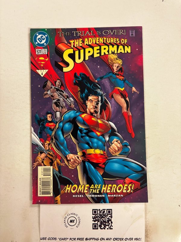 The Adventures of Superman #531 (DC Comics, 1996), raw comic book in NM condition — front cover