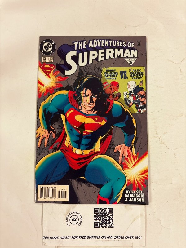Adventures of Superman #526 (DC Comics), raw comic book in NM condition — front cover
