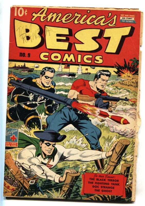 America's Best Comics #9 (1944), raw, ungraded comic book — front cover