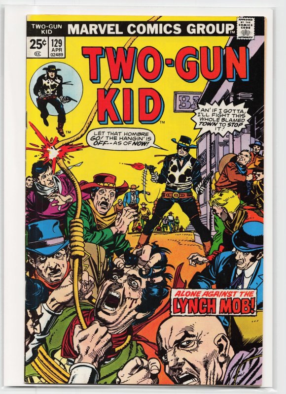 Two-Gun Kid #129 (Marvel Comics, 1976), raw, ungraded comic book — front cover
