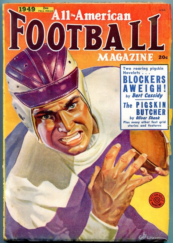 Pulp: All-American Football Pulp Fall 1949- George Gross- Bart Cassidy- Oliv... (1949), raw, ungraded comic book — front cover