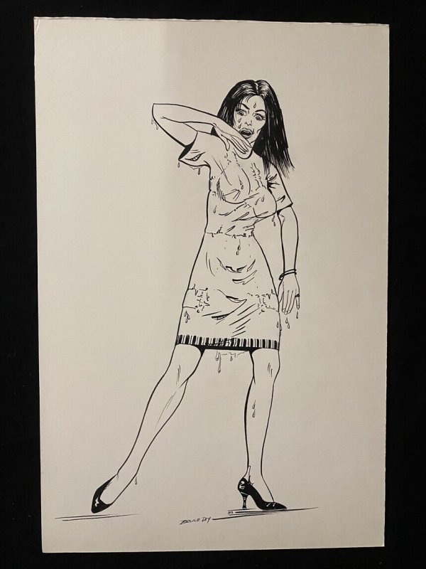 Senorita Rio Original Pin Up by Bruce Dey- Dripping, raw, ungraded comic book — front cover