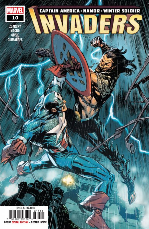 Invaders #10 (Marvel Comics, 2019), raw comic book in VF/NM condition — front cover