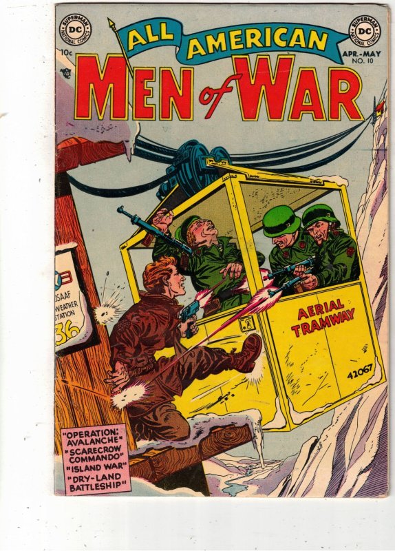 All-American Men of War #10 (DC Comics, 1956), raw comic book in VF+ condition — front cover