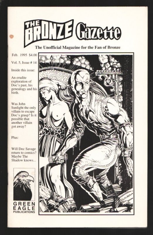 Bronze Gazette #14, raw comic book in VF condition — front cover