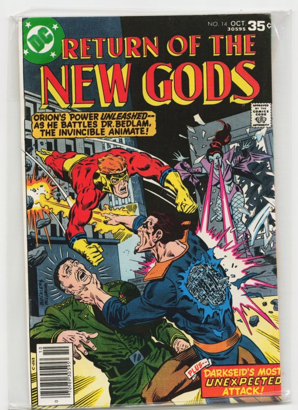 New Gods #14 (DC Comics, 1977), raw, ungraded comic book — front cover