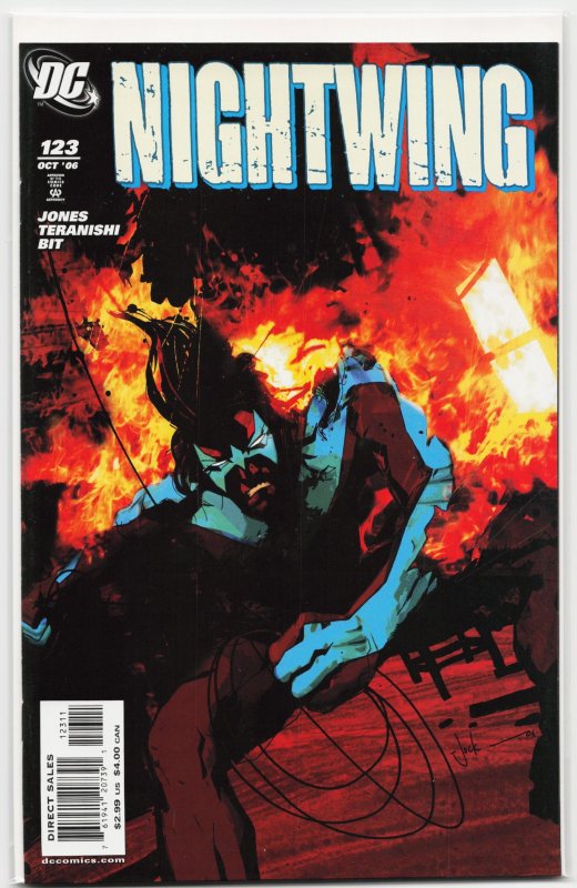 Nightwing #123 (DC Comics, 2006), raw, ungraded comic book — front cover