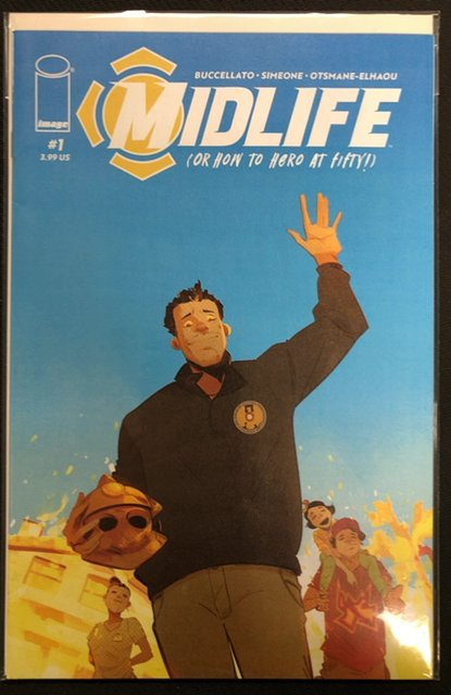 Midlife (or How to Hero at Fifty) #1 (2023), raw, ungraded comic book — front cover