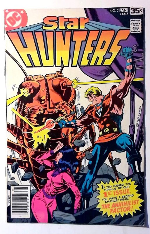 Star Hunters #2 (DC Comics, 1978), raw, ungraded comic book — front cover