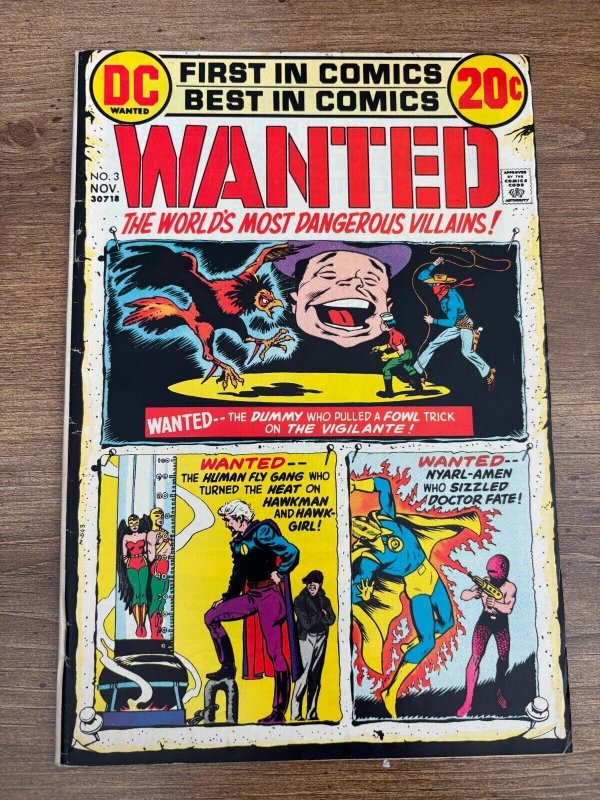 Wanted #3 (DC Comics), raw comic book in VF condition — front cover