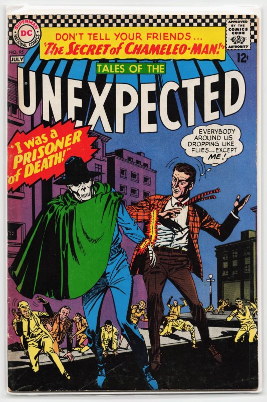 Tales of the Unexpected #95 (DC Comics, 1966), raw, ungraded comic book — front cover