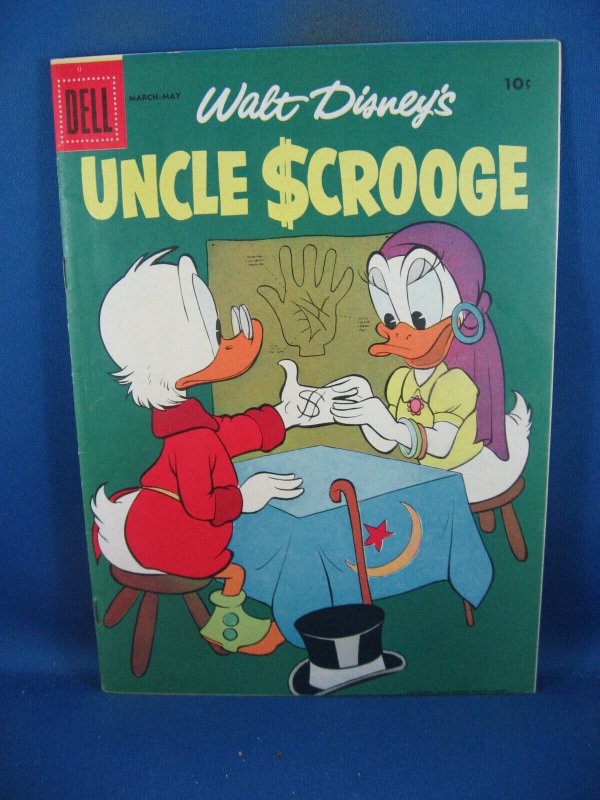 Uncle Scrooge #17 (Dell Comics, 1957), raw comic book in VF condition — front cover