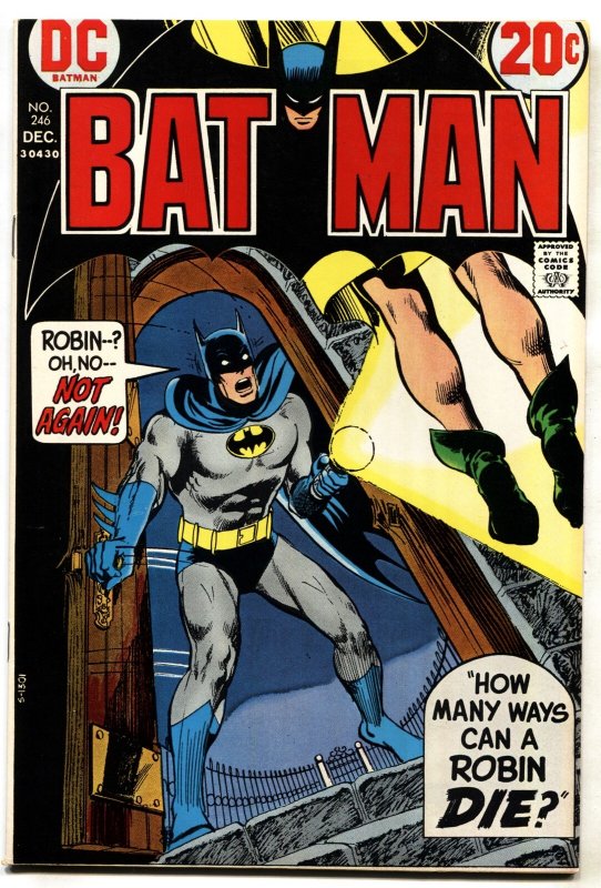 Batman #246 (DC Comics), raw, ungraded comic book — front cover