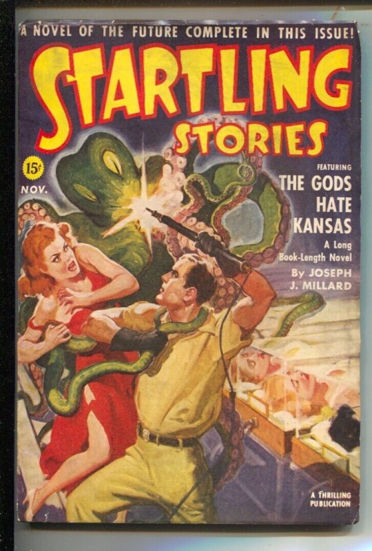 Startling Stories 11/1941-Thrilling-Rudolph Belarski Octopus Terror Cove-Jose... (Standard Magazines, 1941), raw, ungraded comic book — front cover