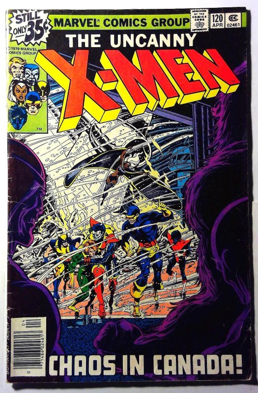 Uncanny X-Men #120 (Marvel Comics, 1979), raw, ungraded comic book — front cover