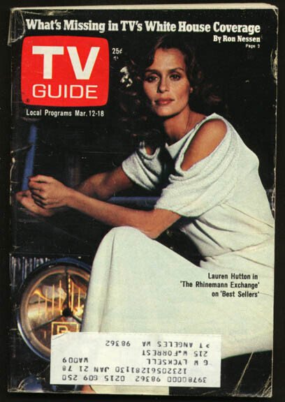 Mag: TV Guide 03/12/1977-Lauren Hutton/opera Tenors G, raw, ungraded comic book — front cover