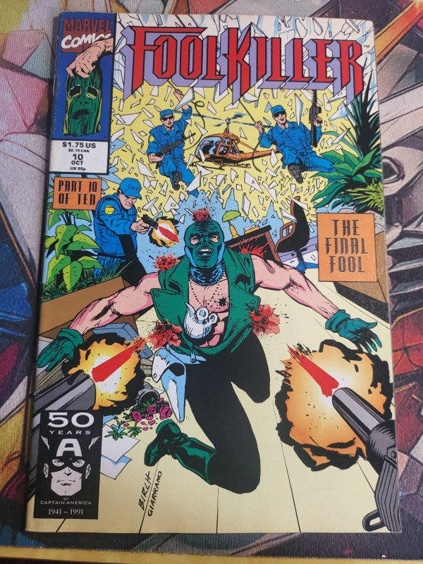 Foolkiller #10 (Marvel Comics, 1991), raw, ungraded comic book — front cover