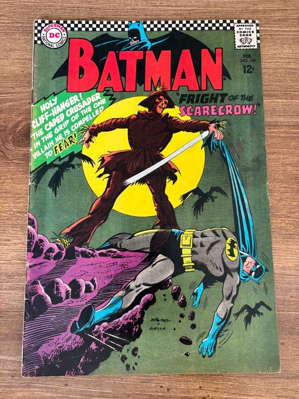 Batman #189 (DC Comics, 1967), raw comic book in FN condition — front cover