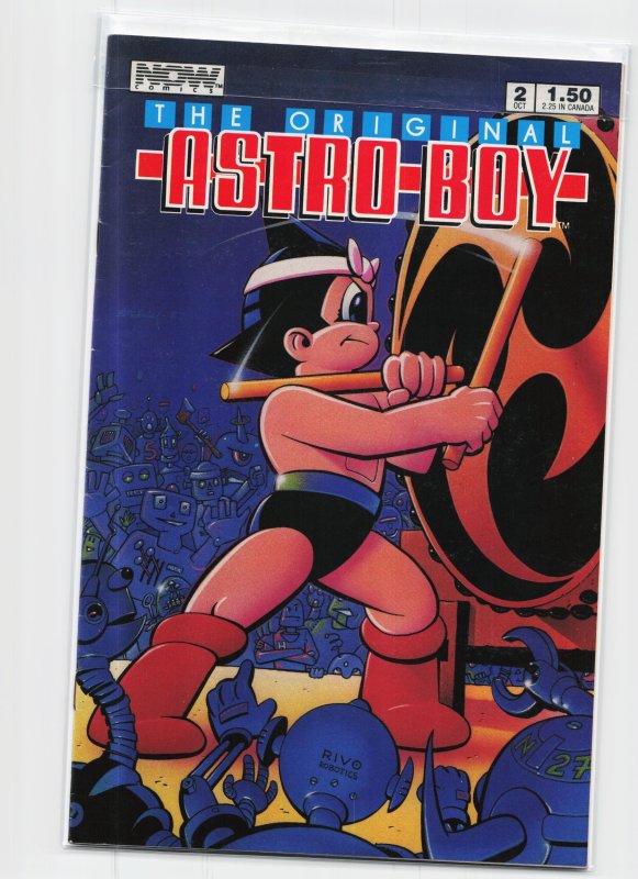 The Original Astro Boy #2 (NOW Comics, 1987), raw, ungraded comic book — front cover