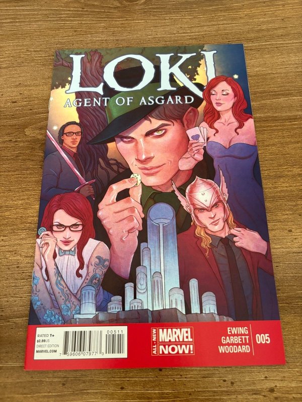 Lot of 4 Loki Marvel Comic Books # 5 6 7 8 1st Prints NM Agent of Asgard 6 J482, raw comic book in NM condition — front cover