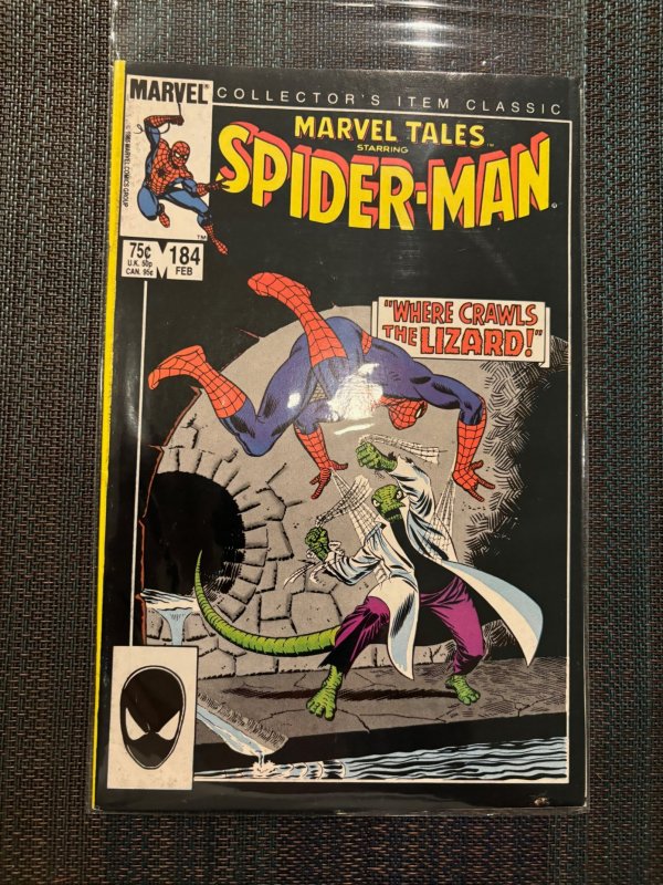 Marvel Tales #184 (Marvel Comics, 1986), raw, ungraded comic book — front cover
