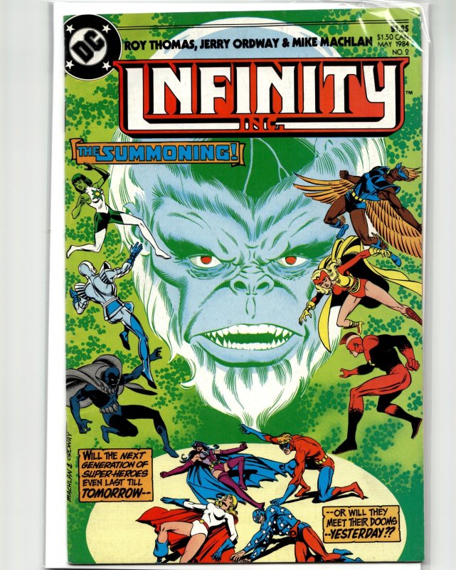 Infinity, Inc #2 (1984), raw, ungraded comic book — front cover