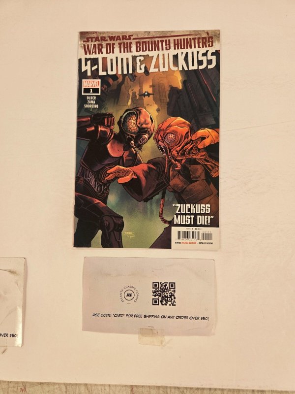 4-Lom & Zuckuss #1 (Marvel Comics), raw comic book in NM condition — front cover