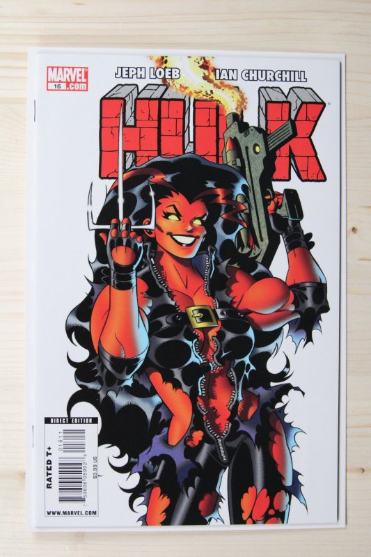 Hulk #16 (Marvel Comics, 2009), raw comic book in NM+ 9.6 condition — front cover