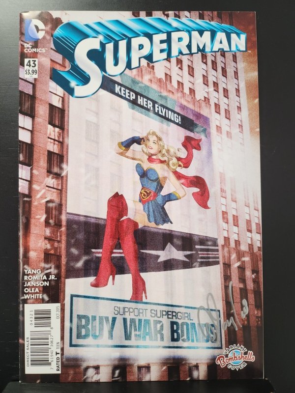 Superman #43 (DC Comics, 2015), raw comic book in 9.0 condition — front cover
