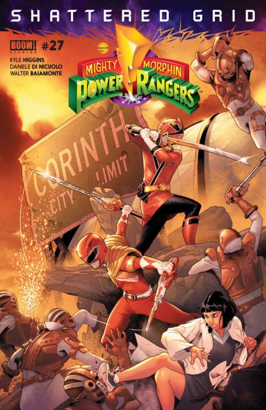 Mighty Morphin Power Rangers #27 (Boom! Studios, 2016), raw comic book in VF/NM condition — front cover